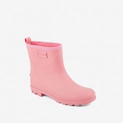 Damskie kalosze Coqui - wodoszczelne, wyjmowana wkładka. Czerwone kalosze Coqui, bez wzorów, z materiału. Za 157.99 zł.