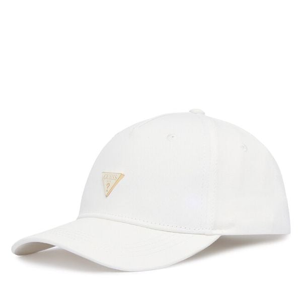 Czapka z daszkiem Guess. Białe czapki Guess, z aplikacjami. Za 154.99 zł.