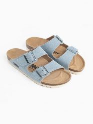 Sunbay Klapki "Trefle" w kolorze błękitnym rozmiar: 37. Niebieskie klapki Sunbay, bez wzorów, z otwartym noskiem, bez obcasa. Za 169.95 zł.