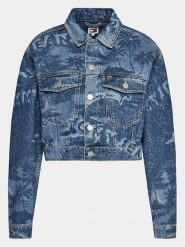 Tommy Jeans Kurtka jeansowa Claire DW0DW17664 Niebieski Regular Fit. Niebieskie kurtki Tommy Jeans, m, bez wzorów, z bawełny, bez kaptura. Za 419.99 zł.