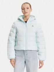 Calvin Klein Jeans Kurtka przejściowa LV047C510G Błękitny Regular Fit. Niebieskie kurtki Calvin Klein Jeans, xs, bez wzorów, z jeansu, bez kaptura. Za 799.99 zł.