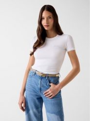 Guess T-Shirt 183551 Biały Classic Fit. Białe t-shirty Guess, xl, z aplikacjami, bez kołnierzyka, bez ramiączek. Za 174.99 zł.
