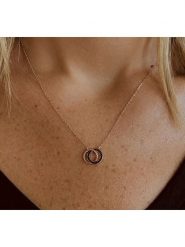 DI GIORGIO Pozłacany naszyjnik z elementem ozdobnym - dł. 39 cm rozmiar: onesize. Czarne naszyjniki DI GIORGIO, z cyrkonią, pozłacane. Za 108.99 zł.