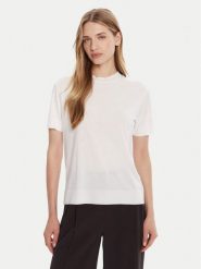 Calvin Klein T-Shirt LV044B206G Biały Regular Fit. Białe t-shirty Calvin Klein, xl, bez wzorów, z bawełny, bez kołnierzyka, bez ramiączek. Za 299.99 zł.