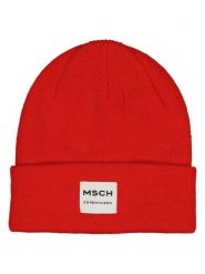MOSS COPENHAGEN Czapka w kolorze czerwonym rozmiar: onesize. Czerwone czapki Moss Copenhagen, bez wzorów, z materiału. Za 59.95 zł.