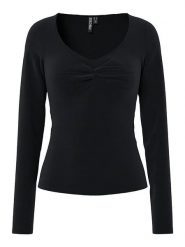 Pieces Koszulka "Pcmaliva" w kolorze czarnym rozmiar: L. Czarne bluzki Pieces, l, bez wzorów, bez kołnierzyka, bez ramiączek. Za 69.75 zł.