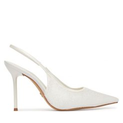 Szpilki Aldo. Białe szpilki Aldo, bez wzorów, bez obcasa, na szpilce, bez zapięcia. Za 499.99 zł.