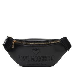 Saszetka nerka LOVE MOSCHINO. Czarne torebki klasyczne Love Moschino, bez wzorów, bez dodatków. Za 429.99 zł.