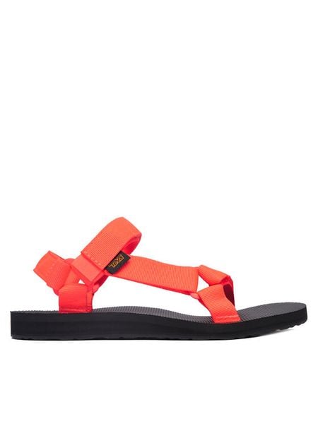 Teva Sandały Original Universal 1003987 Koralowy. Pomarańczowe sandały Teva, bez wzorów, z materiału, bez obcasa, na płaskiej podeszwie, bez zapięcia. Za 189.99 zł.