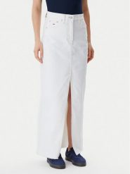 Tommy Jeans Spódnica jeansowa Claire DW0DW20125 Écru Regular Fit. Spódnice Tommy Jeans, bez wzorów, z bawełny. Za 249.99 zł.