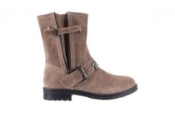 Botki Bayla-164 Top 25 Beige 164007, Beż, Skóra naturalna - 36. Brązowe botki Bayla, na jesień, bez wzorów, z materiału, bez obcasa, na platformie, bez zapięcia. W wyprzedaży za 89.10 zł.