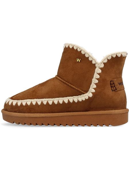 Wrangler Botki zimowe "Elsa" w kolorze jasnobrązowym rozmiar: 38. Brązowe botki Wrangler, na zimę, bez wzorów, bez obcasa, bez zapięcia. Za 151.90 zł.