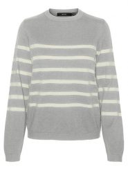Vero Moda Sweter w kolorze szaro-białym rozmiar: XL. Białe swetry Vero Moda, xl, bez wzorów, bez ramiączek. Za 61.31 zł.