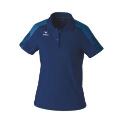 Damska koszulka polo Erima Evo Star. Niebieskie koszulki polo Erima, bez wzorów, bez kołnierzyka, bez ramiączek. Za 188.50 zł.