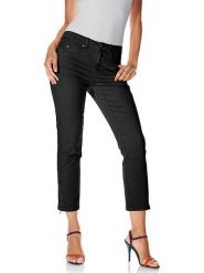 Heine Dżinsy - Mom fit - w kolorze czarnym rozmiar: 50. Czarne jeansy Heine, z aplikacjami. Za 118.56 zł.