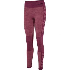 Damskie legginsy mid-rise Hummel Clea. Fioletowe legginsy sportowe Hummel, xs, bez wzorów, z dzianiny, na jogę i pilates. Za 191.50 zł.