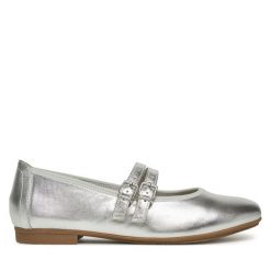Baleriny Jana. Szare baleriny JANA, bez wzorów, bez obcasa. Za 139.99 zł.