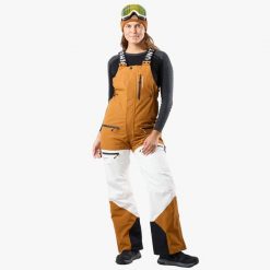 Spodnie narciarskie Kobieta Swedemount Freeride Bib Pants wodoodporne. Białe spodnie narciarskie SWEDEMOUNT, bez wzorów, narciarskie. Za 899.99 zł.