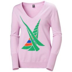Bluza damska Helly Hansen Salt Summer. Czerwone bluzy Helly Hansen, na lato, bez wzorów, z bawełny, bez kaptura. Za 425.50 zł.