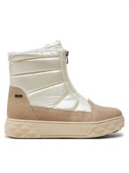 Caprice Botki 9-26405-43 Écru. Białe botki Caprice, bez wzorów, z materiału, bez obcasa, na płaskiej podeszwie, bez zapięcia. Za 499.99 zł.