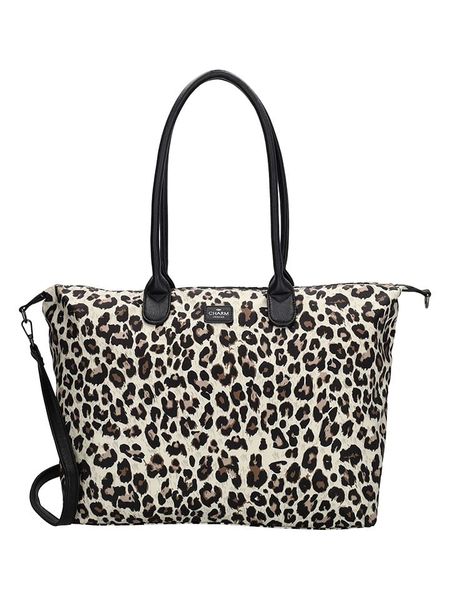 Charm Torebka w kolorze kremowo-czarnym - 30 x 20 x 11 cm rozmiar: onesize. Brązowe torby na laptopa Charm, bez wzorów, z materiału, na ramię. Za 166.10 zł.