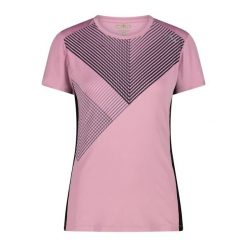 Damska koszulka z okrągłym dekoltem CMP. Czerwone koszulki sportowe CMP, bez wzorów, bez ramiączek, trekkingowe. Za 168.50 zł.