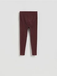 Bezszwowe legginsy - brązowy. Brązowe legginsy Reserved, l, bez wzorów, z dzianiny. Za 89.99 zł.