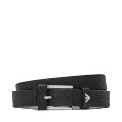 Pasek Damski Emporio Armani. Czarne paski Emporio Armani, bez wzorów. Za 459.99 zł.