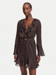 Guess Sukienka codzienna W6YK35 W2959 Brązowy Regular Fit. Brązowe sukienki Guess, na co dzień, l, z aplikacjami, z syntetyku, bez kołnierzyka, bez ramiączek, proste. Za 654.99 zł.