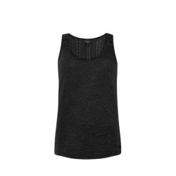 Damski tank top Protest Beccles. Czarne topy Protest, bez wzorów, bez kołnierzyka, bez ramiączek. Za 115.21 zł.