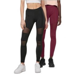 Damskie legginsy z dzianiny Urban Classics Tech (x2). Czarne legginsy Urban Classics, bez wzorów, z dzianiny. Za 206.00 zł.