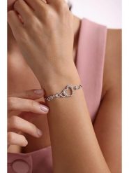 Lodie Silver Srebrna bransoletka z cyrkoniami rozmiar: onesize. Szare bransoletki Lodie Silver, z cyrkonią, srebrne. Za 167.28 zł.