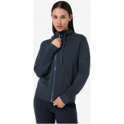 Bluza z kapturem rozpinana damska SUPER.NATURAL Solution Bio Hoodie. Niebieskie bluzy super.natural, m, bez wzorów, z materiału, z kapturem. Za 899.99 zł.