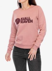 Bluza damska Fjallraven Logo Sweater. Czerwone bluzy Fjällräven, m, bez wzorów, z bawełny, bez kaptura. Za 472.99 zł.