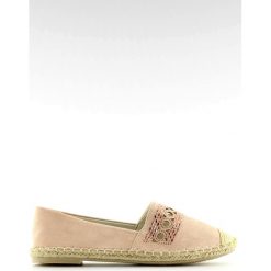 Espadryle damskie różowe SK135 Pink. Czerwone espadryle ButyModne, bez wzorów, z materiału, bez obcasa, bez zapięcia. W wyprzedaży za 79.00 zł.