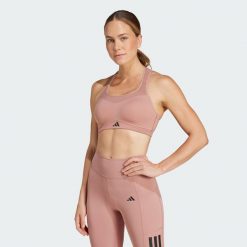 Biustonosz TLRD Impact Training High Support. Czerwone bielizna sportowa Adidas, l, bez wzorów, z materiału. Za 279.00 zł.