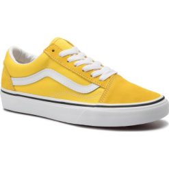 Tenisówki VANS - Old Skool VN0A4BV5FSX1 Vibrant Yellow/True White. Żółte trampki Vans, bez wzorów, z gumy, bez zapięcia. Za 319.00 zł.