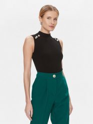 Marciano Guess Bluzka Teti 4RGR12 5613Z Czarny Regular Fit. Czarne swetry Marciano Guess, m, z aplikacjami, z wiskozy, bez ramiączek. Za 569.99 zł.
