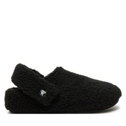 Kapcie Crocs. Czarne obuwie domowe Crocs, bez wzorów, bez zapięcia. Za 149.99 zł.