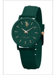 U.S. Polo Assn. Zegarek kwarcowy w kolorze zielonym rozmiar: onesize. Zielone, analogowe zegarki U.S. Polo Assn., ze stali. Za 113.99 zł.