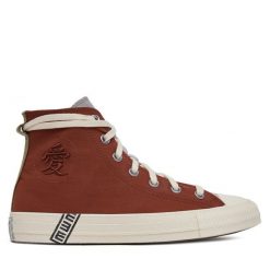 Trampki Converse. Czerwone trampki Converse, bez wzorów, bez zapięcia. Za 299.99 zł.