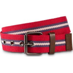 Pasek parciany bonprix czerwono-indygo-kremowy. Paski bonprix. Za 29.99 zł.