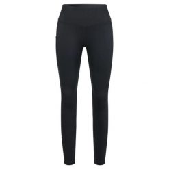 Damskie legginsy termiczne Dare 2B Powder. Czarne legginsy Dare 2b, bez wzorów, z elastanu, z podwyższonym stanem. Za 217.00 zł.