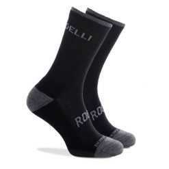 Skarpetki zimowe z owczej wełny Rogelli Merino. Czarne skarpety Rogelli, bez wzorów, z elastanu. Za 34.00 zł.