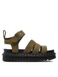 Dr. Martens Sandały Blaire 31735357 Khaki. Brązowe sandały Dr. Martens, bez wzorów, ze skóry, bez obcasa, na płaskiej podeszwie, bez zapięcia. Za 399.99 zł.