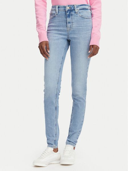 Tommy Jeans Jeansy DW0DW23080 Niebieski Slim Fit. Niebieskie jeansy Tommy Jeans, bez wzorów. Za 291.99 zł.