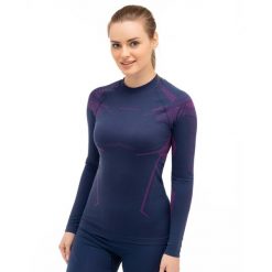 Bluza termoaktywna Damska Brubeck DRY. Fioletowe bielizna sportowa Brubeck, m, bez wzorów, z poliamidu, bez kaptura. Za 159.99 zł.