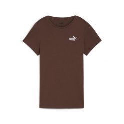 Puma Koszulka Ess+ Embroidery 84833165. Brązowe koszulki sportowe Puma, bez wzorów, bez ramiączek. Za 74.99 zł.
