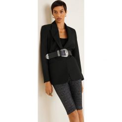 Mango - Legginsy Perico. Czarne legginsy Mango, l, bez wzorów, z dzianiny. W wyprzedaży za 39.90 zł.