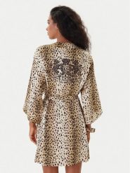 Juicy Couture Szlafrok JCLRB225506 Beżowy. Brązowe szlafroki Juicy Couture, l, bez wzorów, z syntetyku, bez ramiączek, bez kaptura. Za 399.99 zł.